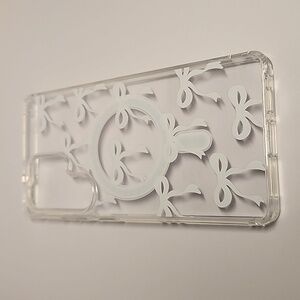 Brand new Samsung S25 Ultra Pink Bow Silicone Phone case